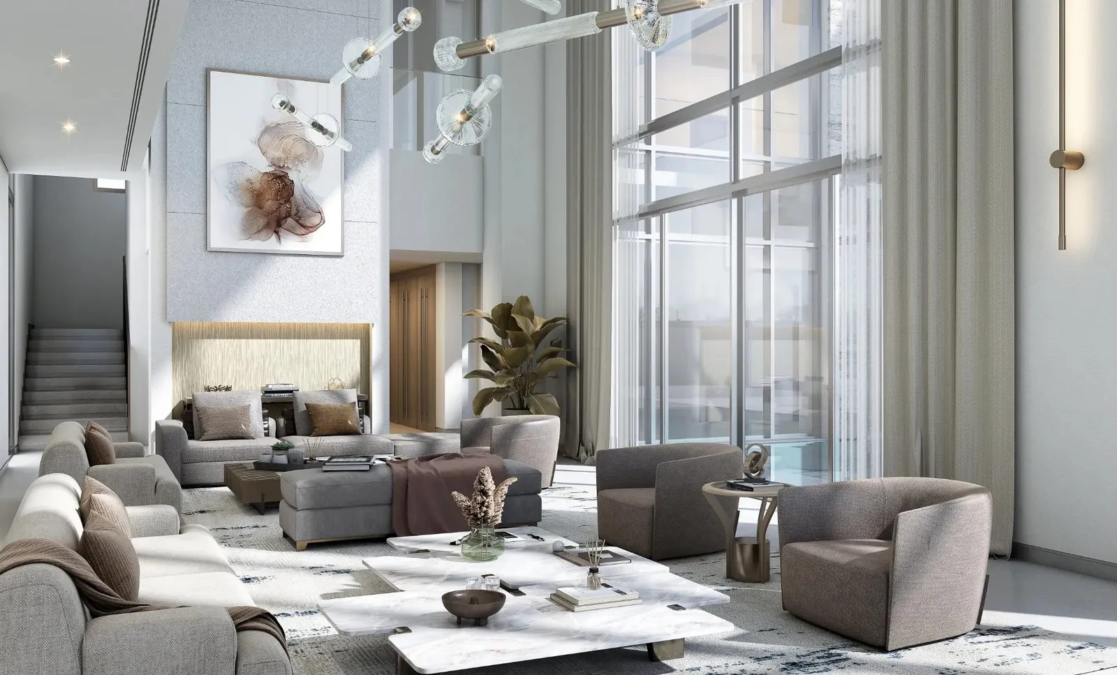 Sobha Realty render of Coral Beach Villas, Siniya Island (4 of 4)