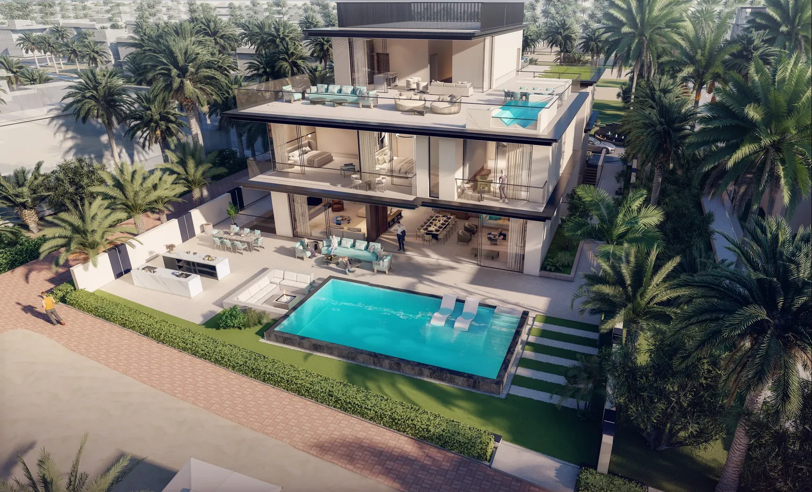 Riviera Group render of Nineteen Riviera Lagoon, Mohammed Bin Rashid City (2 of 4)